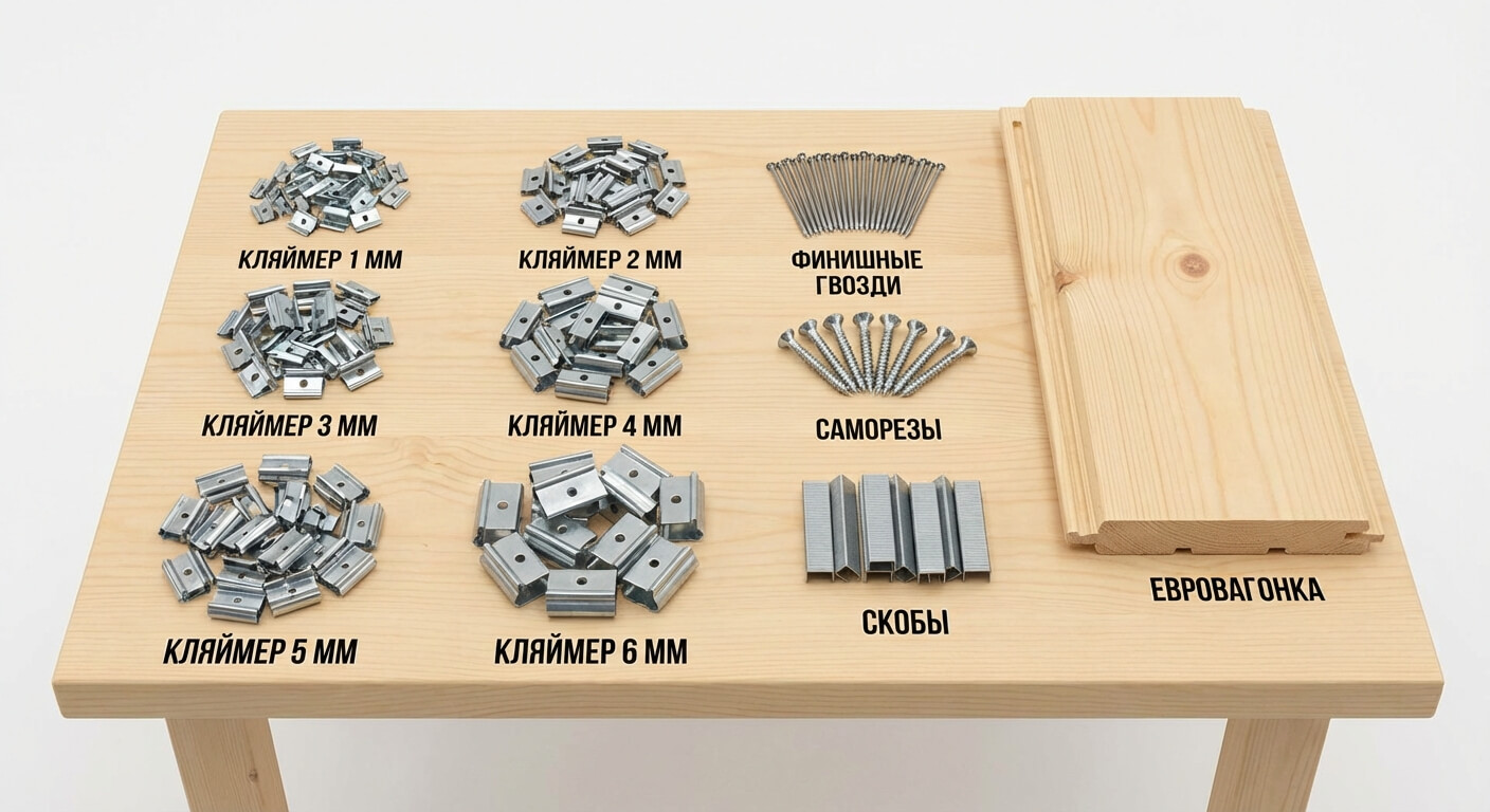 крепеж для вагонки