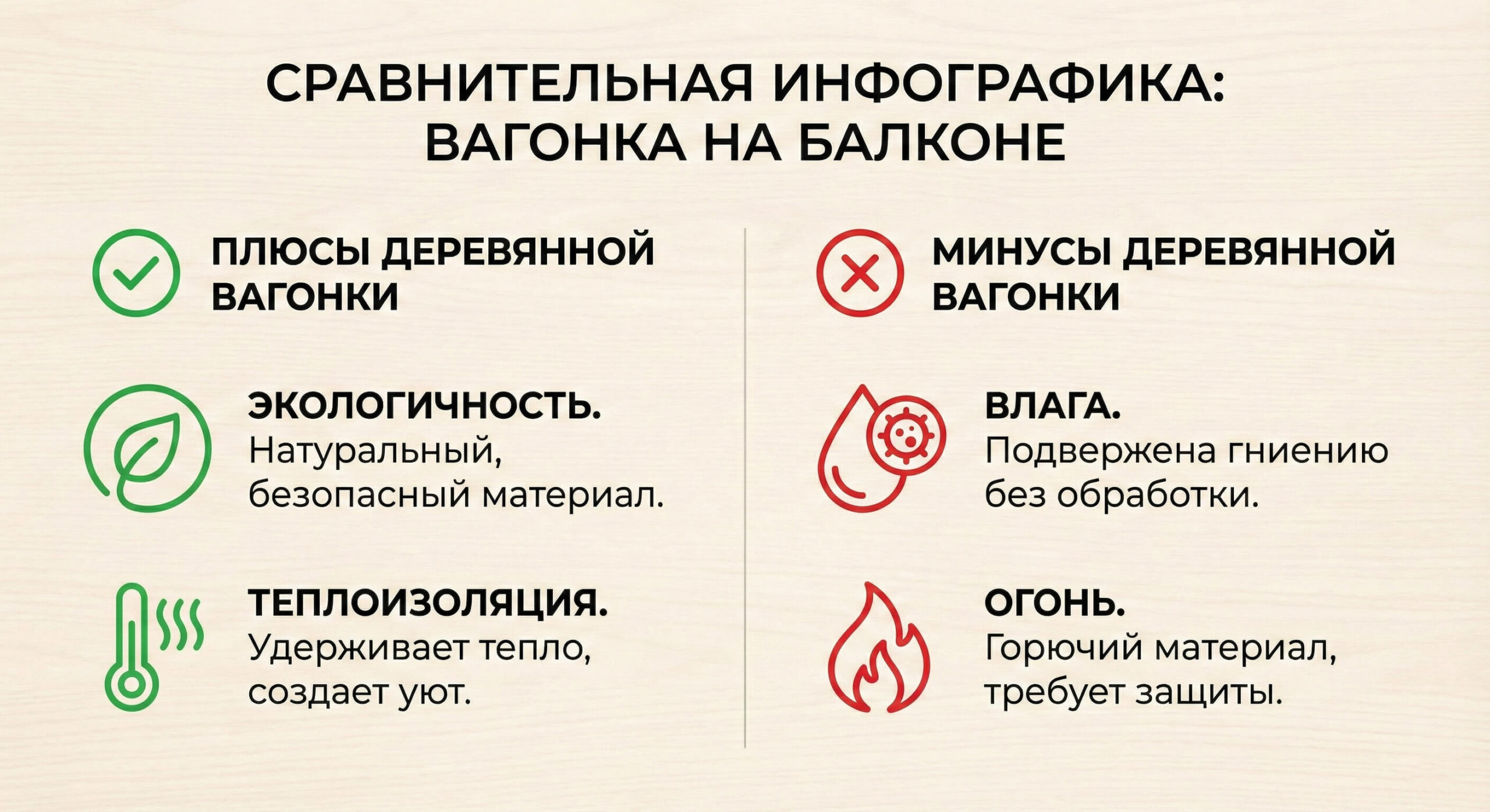 Плюсы и минусы вагонки
